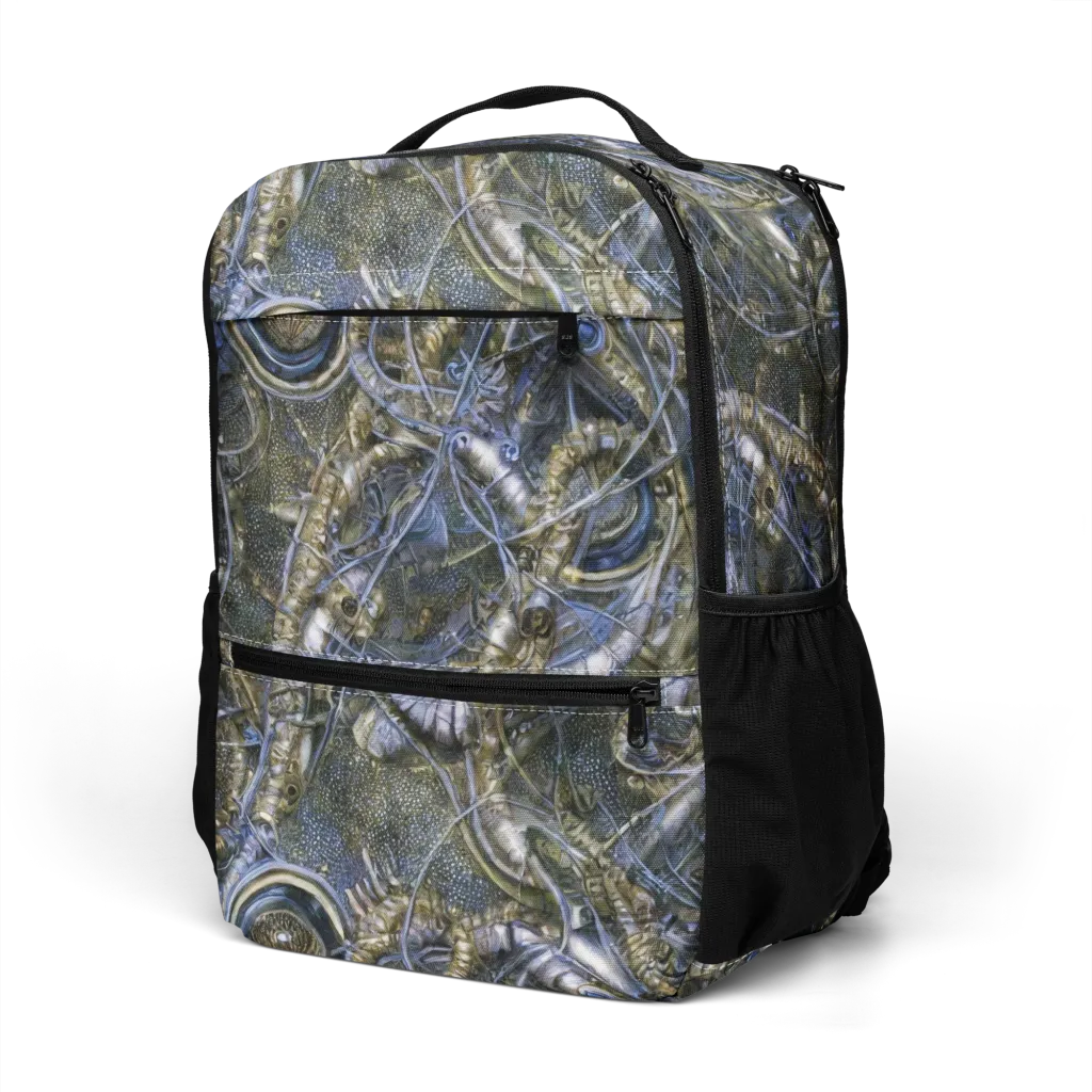 Chrome Shrimp on Utility Backpack — Left Front