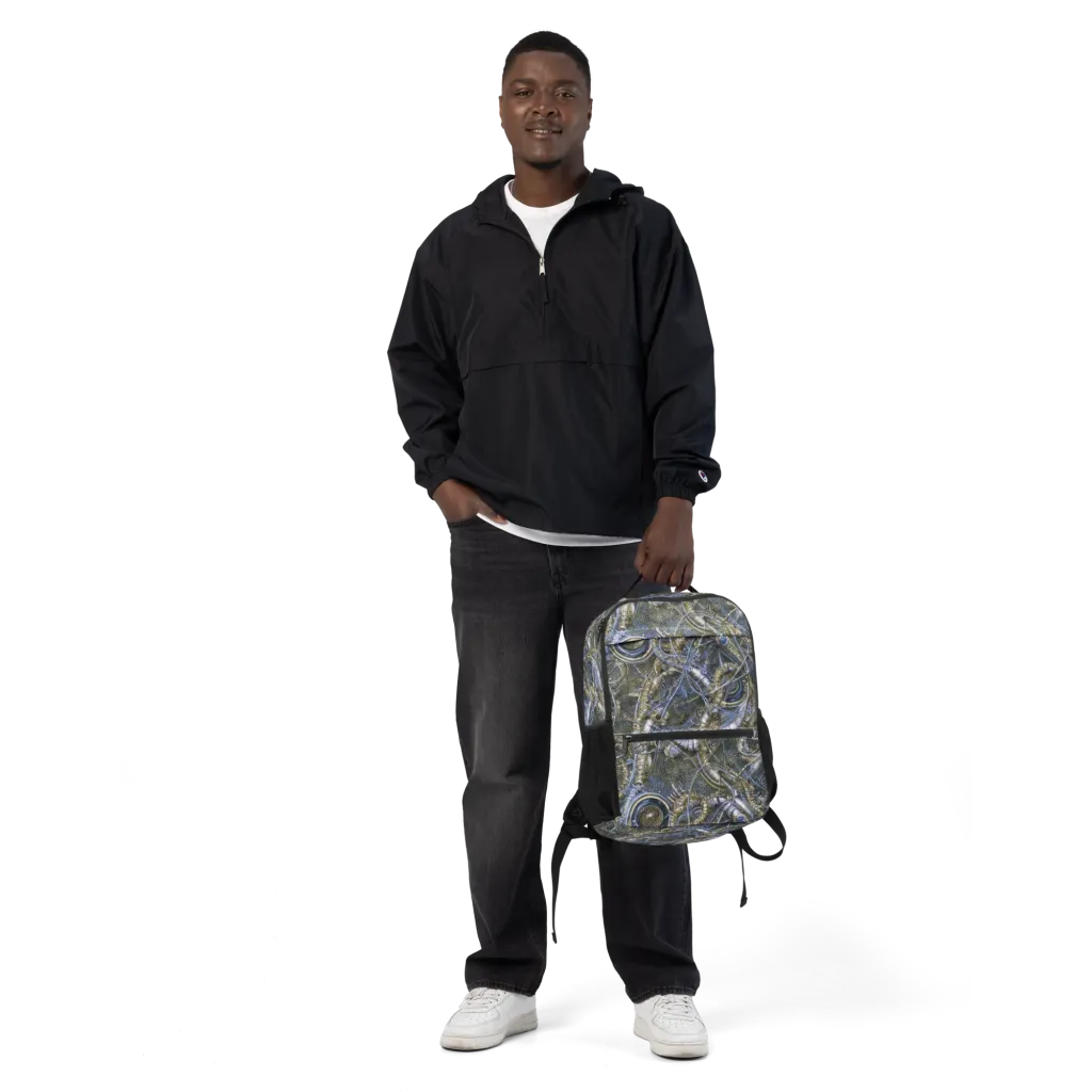 Chrome Shrimp on Utility Backpack — Front