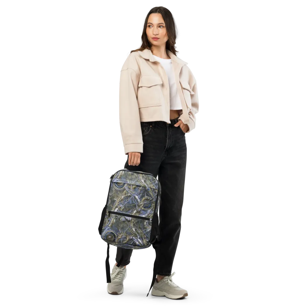 Chrome Shrimp on Utility Backpack — Front