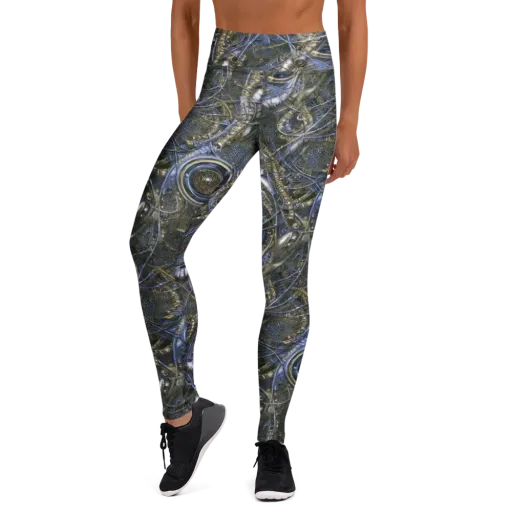 Chrome Shrimp on a Yoga Leggings