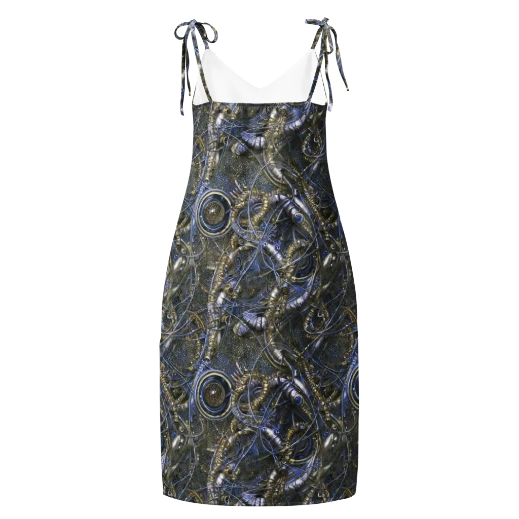 Chrome Shrimp on Slip Dress — Back