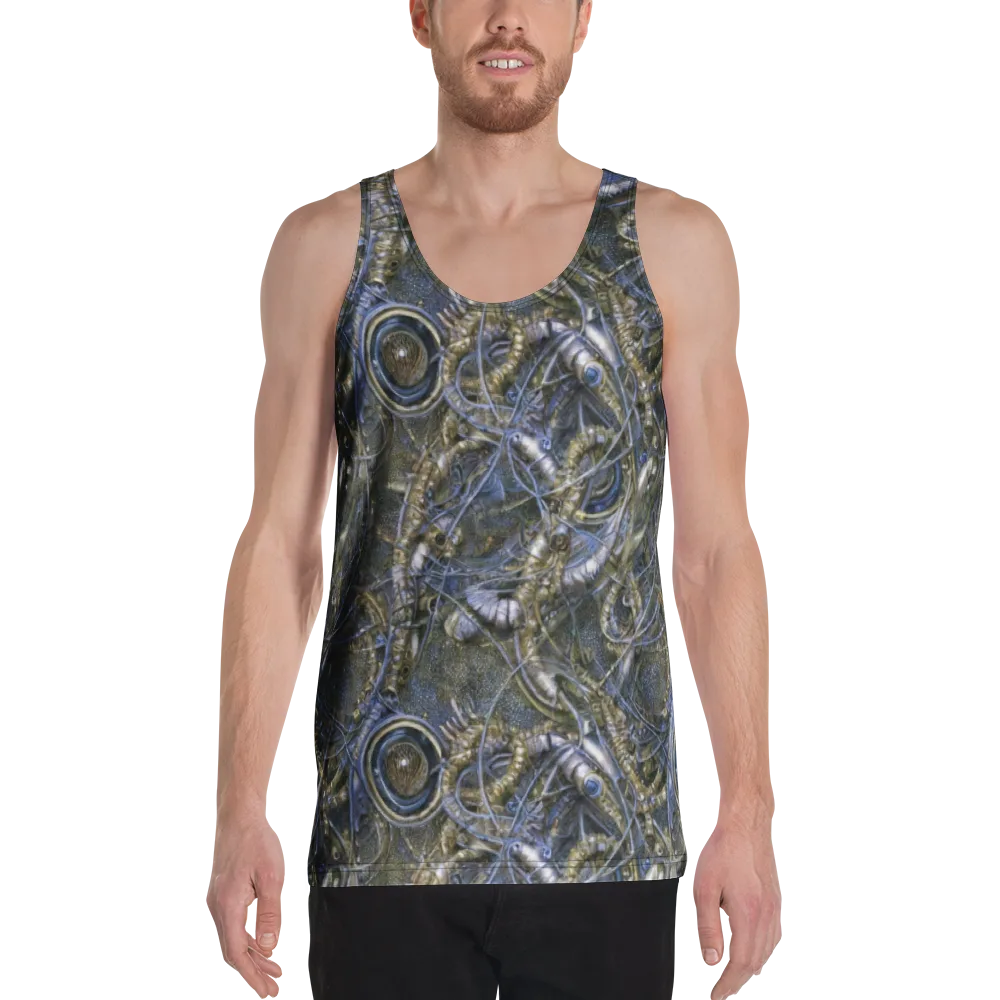 Chrome Shrimp on Men's Tank Top — Front