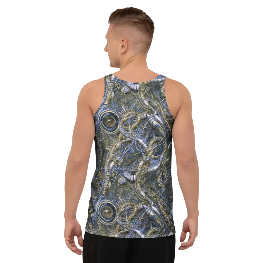 Chrome Shrimp on Men's Tank Top — Back