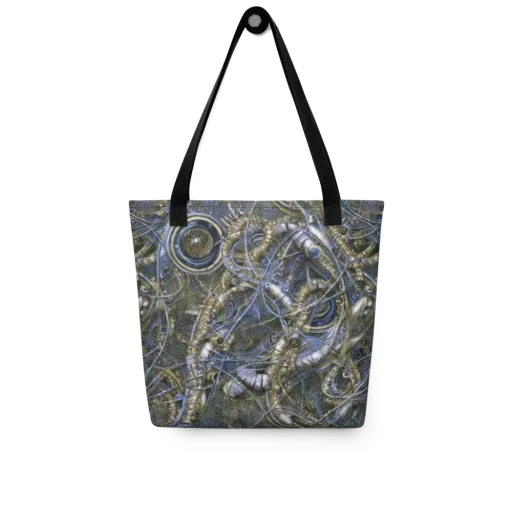Chrome Shrimp on a Tote Bag