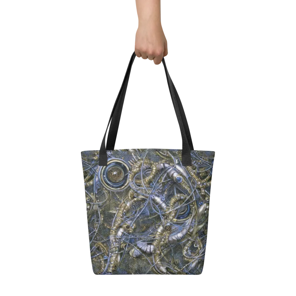Chrome Shrimp on Tote Bag — Front