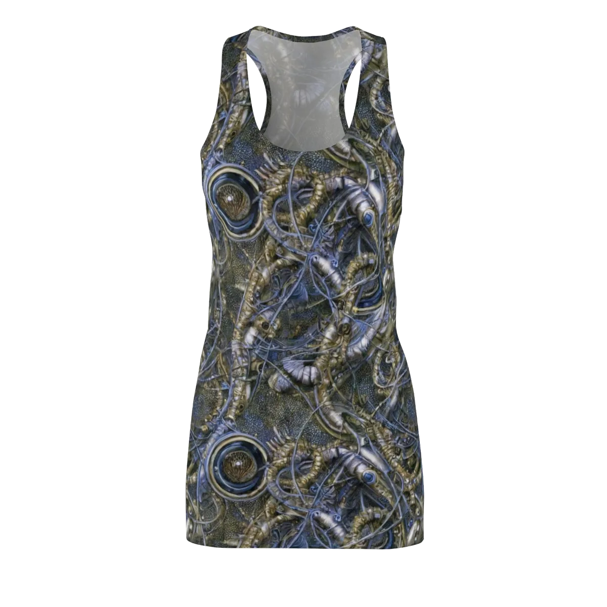 Chrome Shrimp on Racerback Dress — Front