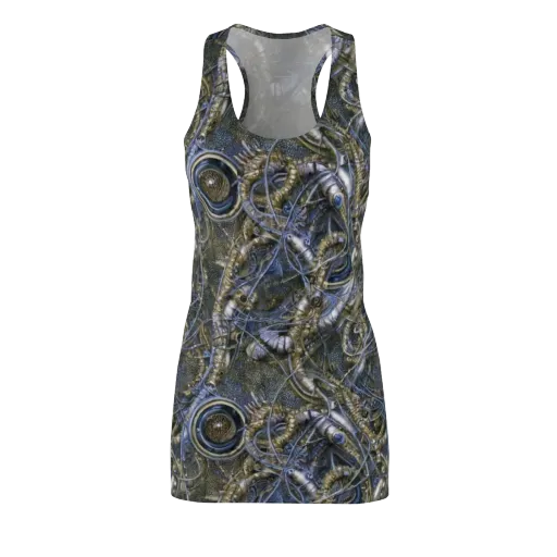 Chrome Shrimp on a Racerback Dress