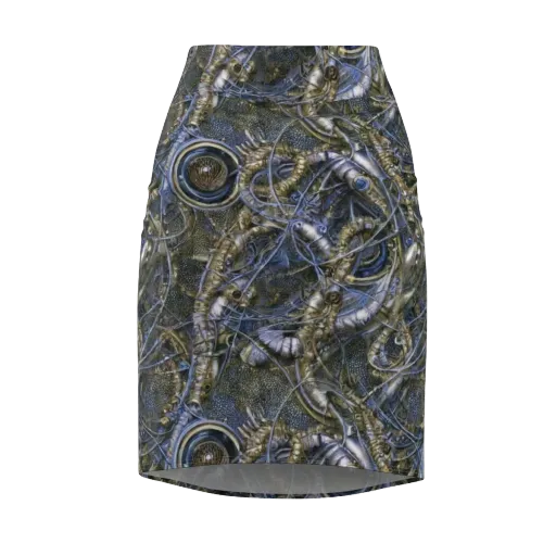 Chrome Shrimp on a Pencil Skirt