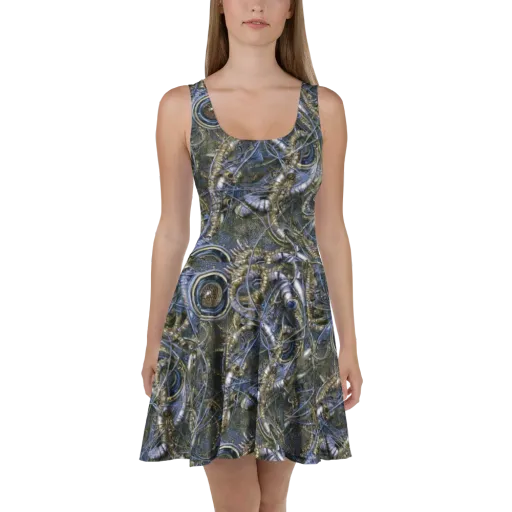 Chrome Shrimp on a Skater Dress