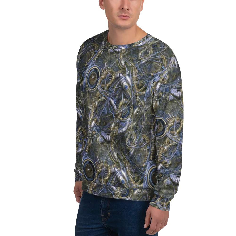 Chrome Shrimp on Sweatshirt — Left Front