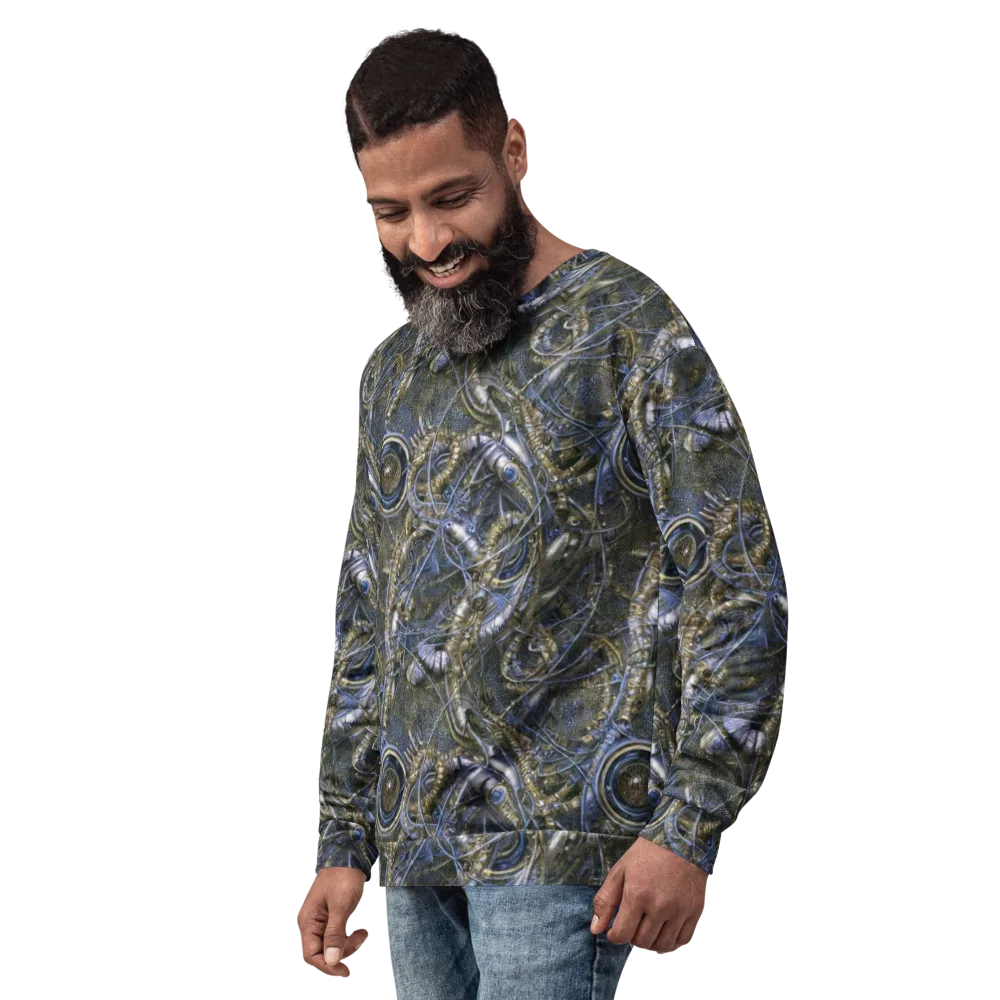 Chrome Shrimp on Sweatshirt — Left Front