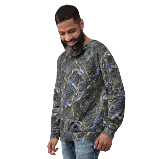 Chrome Shrimp on a Sweatshirt
