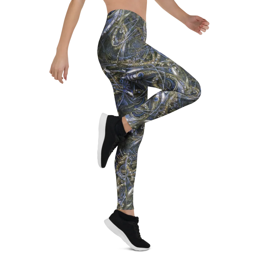 Chrome Shrimp on Leggings — Right