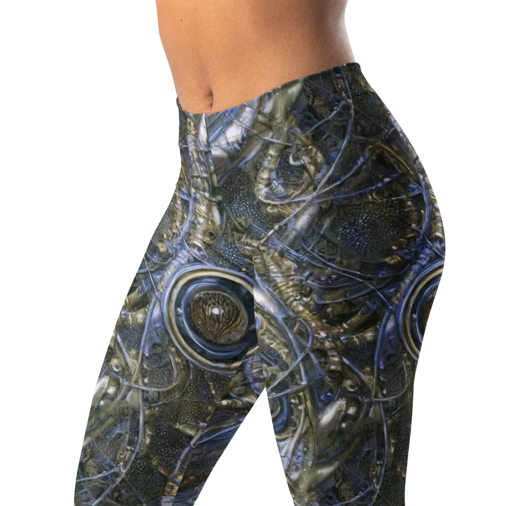 Chrome Shrimp on Leggings — Left Front