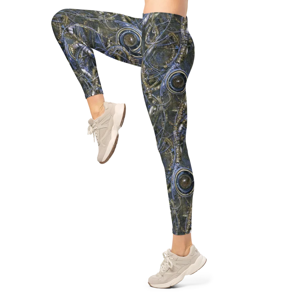 Chrome Shrimp on Leggings — Left