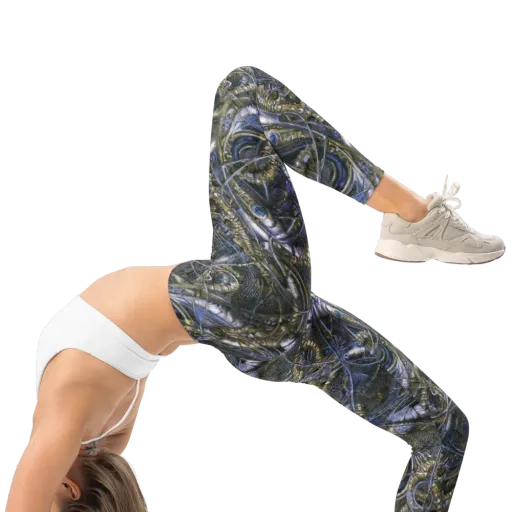 Chrome Shrimp on a Leggings