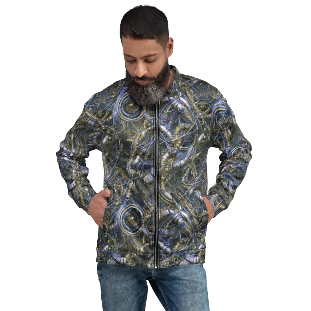 Chrome Shrimp on Bomber Jacket — Front
