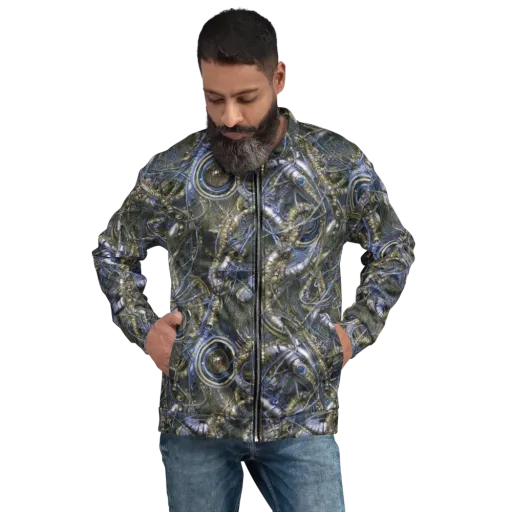 Chrome Shrimp on a Bomber Jacket