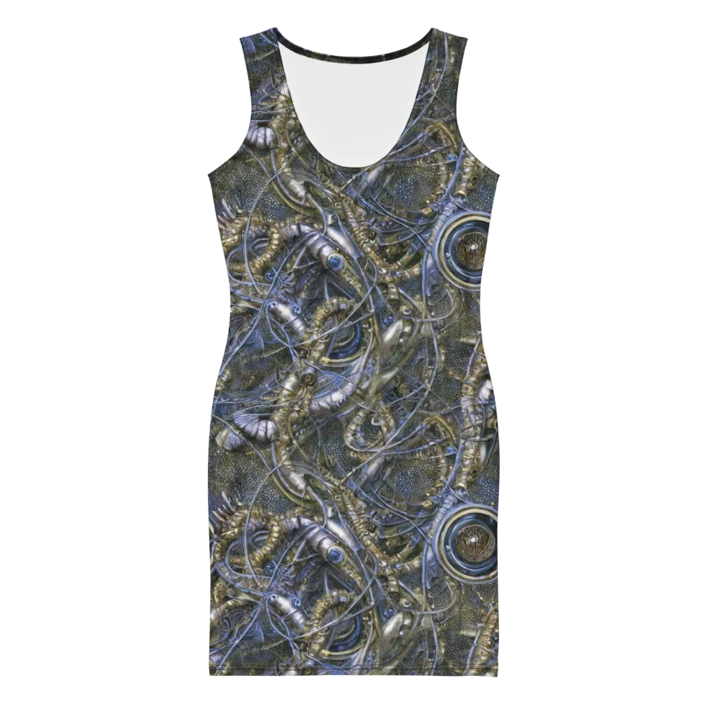 Chrome Shrimp on Bodycon Dress — Front