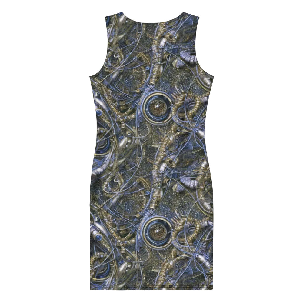 Chrome Shrimp on Bodycon Dress — Back