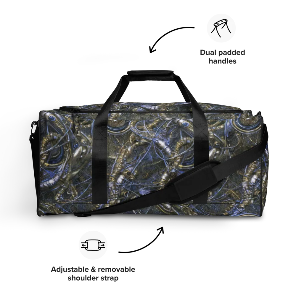 Chrome Shrimp on Duffle Bag — Front