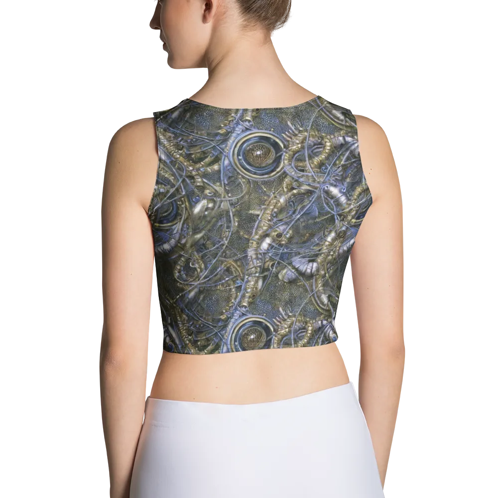 Chrome Shrimp on Crop Top — Back