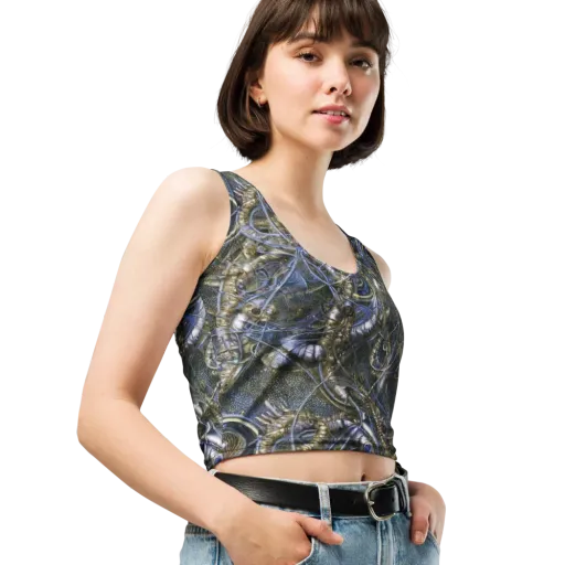 Chrome Shrimp on a Crop Top