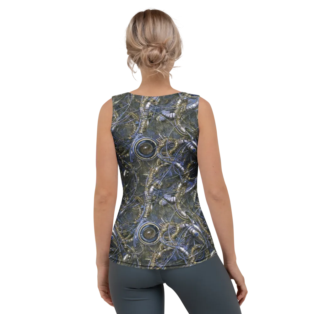 Chrome Shrimp on Women's Tank Top — Back
