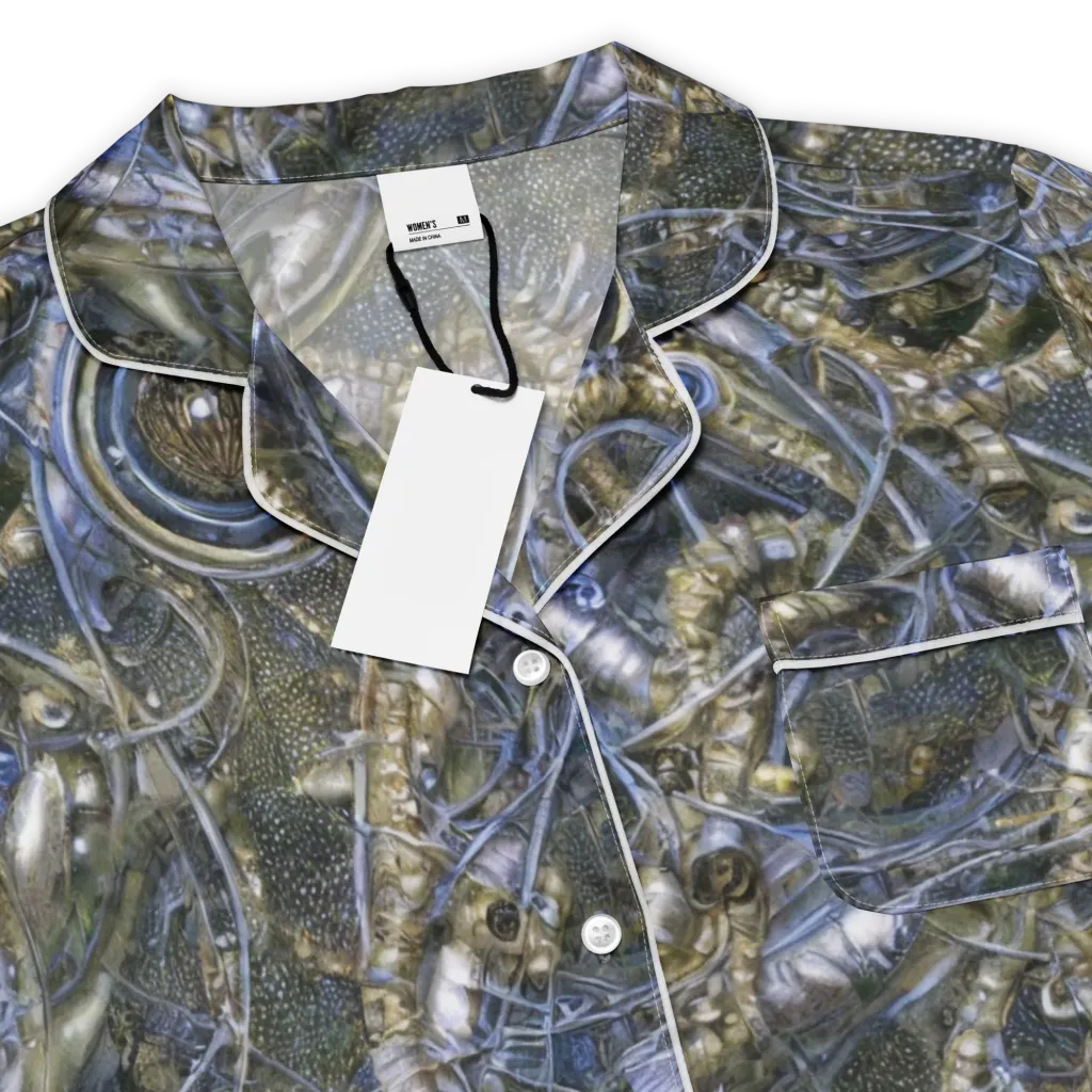 Chrome Shrimp on Women's Short Sleeve Pajama Top — Product details