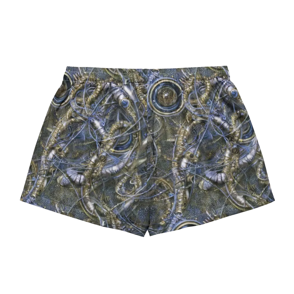 Chrome Shrimp on Women's Pajama Shorts — Back