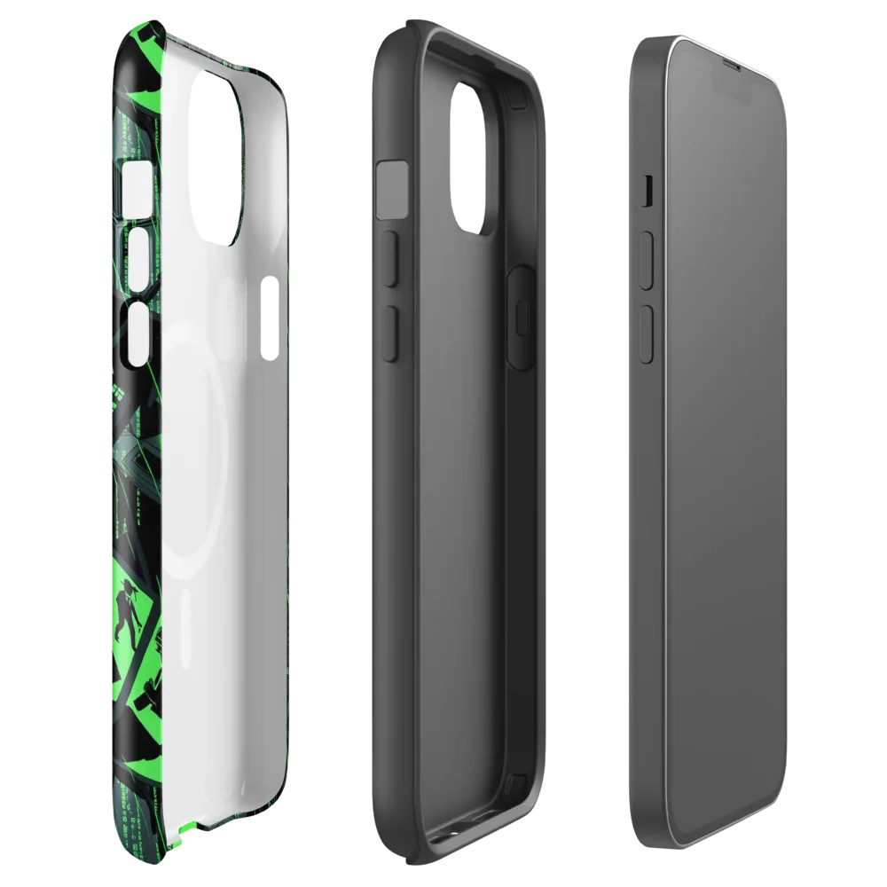 Neon Mainframe on MagSafe Tough Case for iPhone® — Front