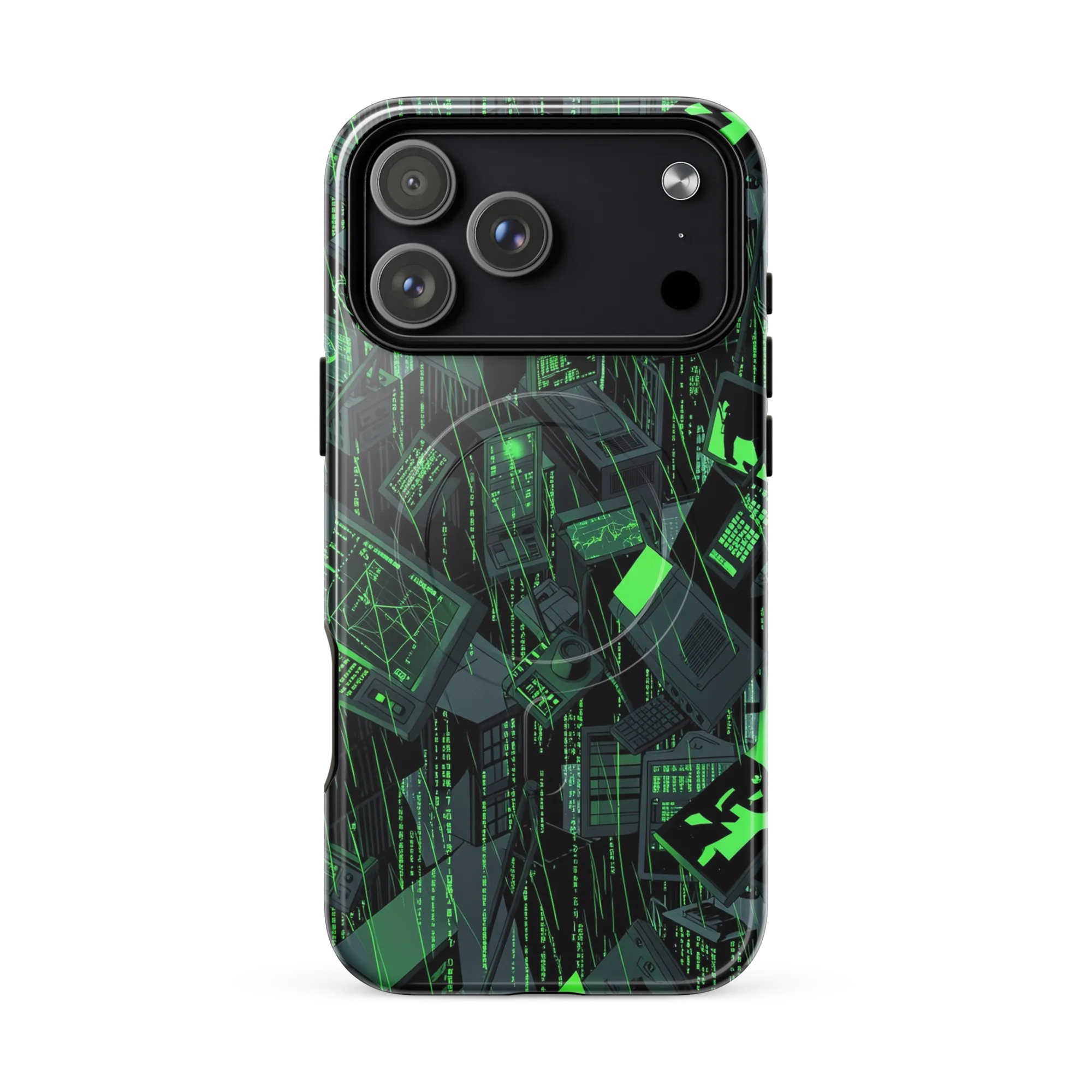 Neon Mainframe on MagSafe Tough Case for iPhone® — Front