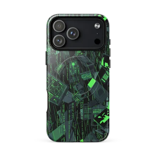 Neon Mainframe on a MagSafe Tough Case for iPhone®
