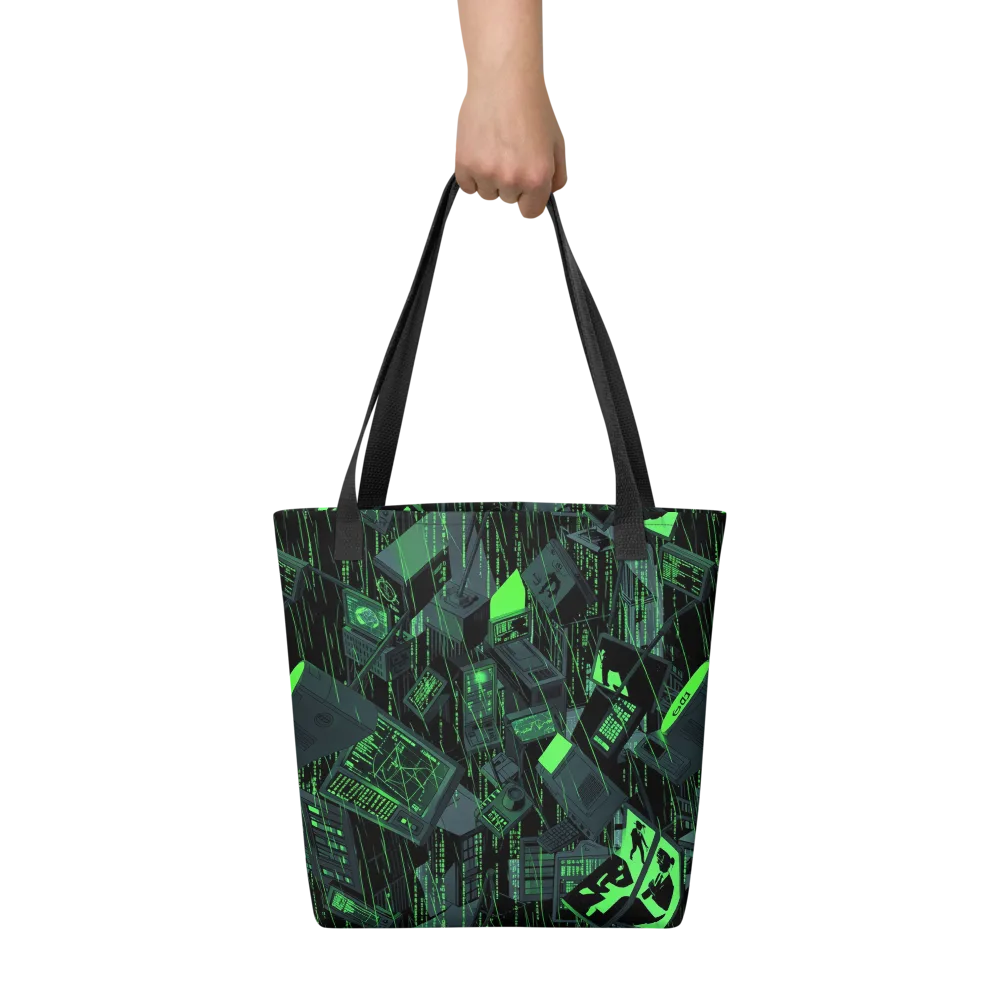 Neon Mainframe on Tote Bag — Front
