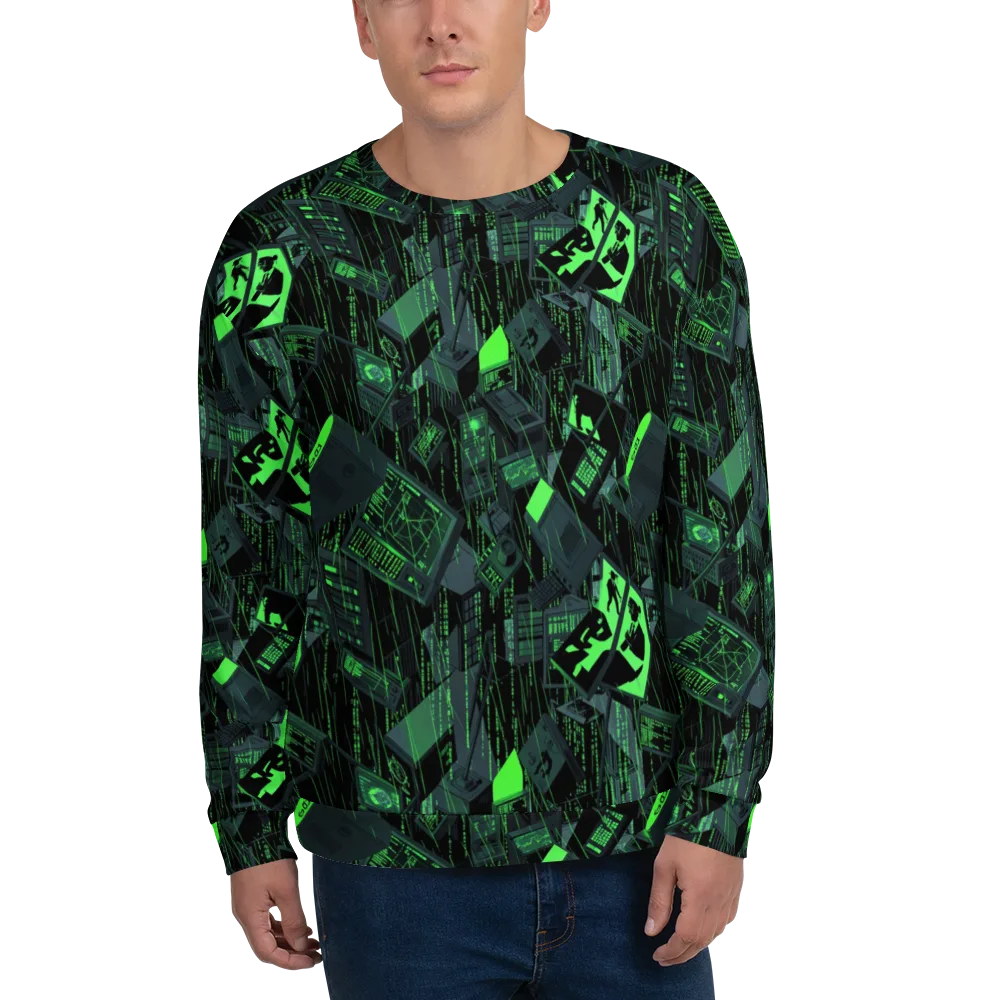 Neon Mainframe on Sweatshirt — Front