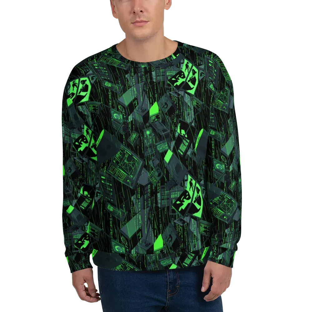 Neon Mainframe on Sweatshirt — Front