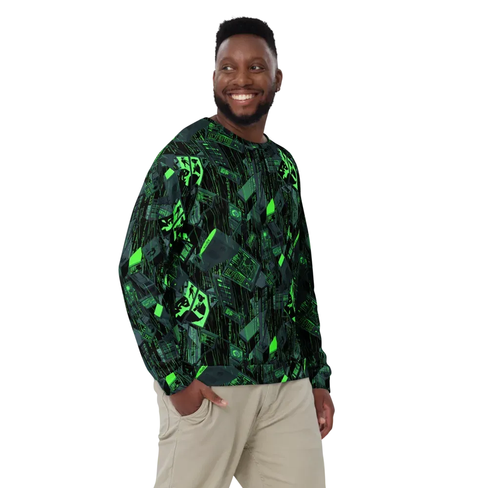Neon Mainframe on Sweatshirt — Front