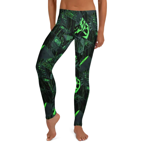 Neon Mainframe on a Leggings