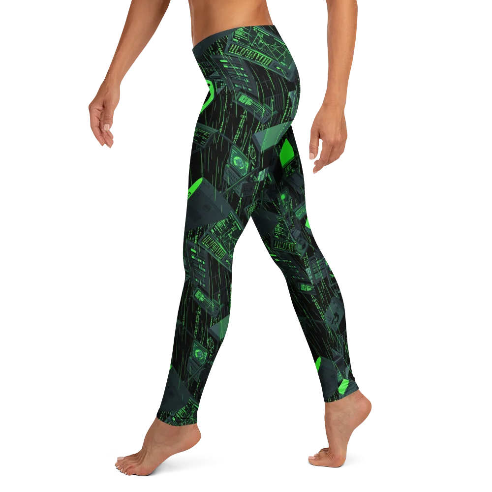Neon Mainframe on Leggings — Left