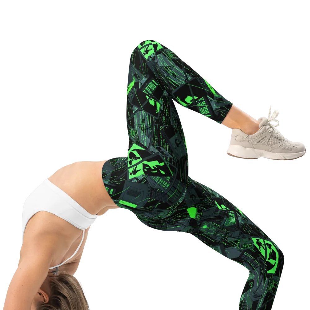 Neon Mainframe on Leggings — Right
