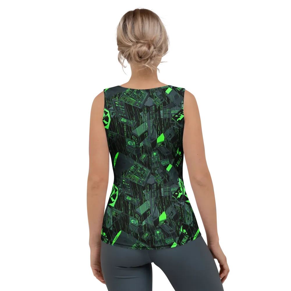 Neon Mainframe on Women's Tank Top — Back