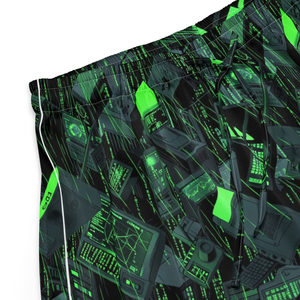 Neon Mainframe on Women's Pajama Shorts — Product details