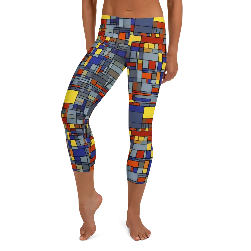Cobalt City on Capri Leggings — Front