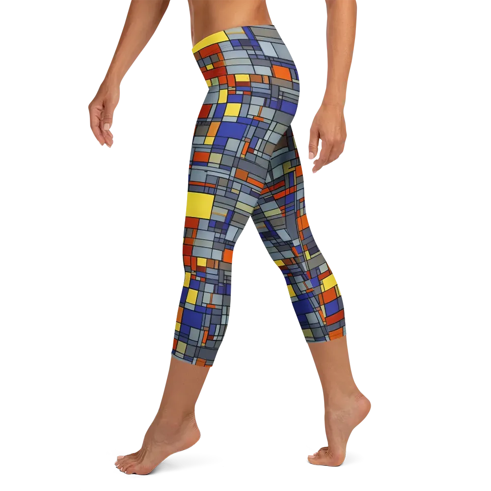 Cobalt City on Capri Leggings — Left