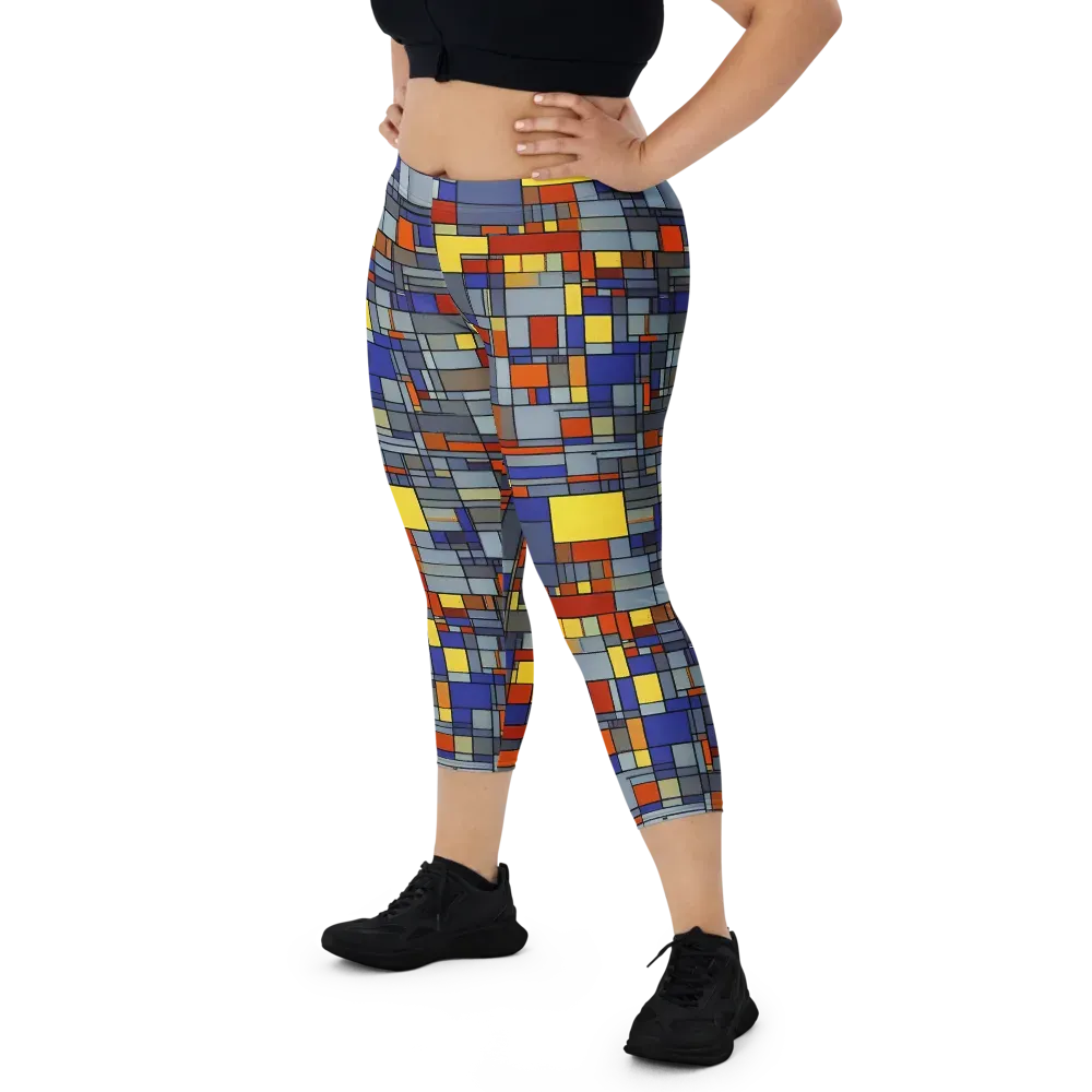 Cobalt City on Capri Leggings — Front