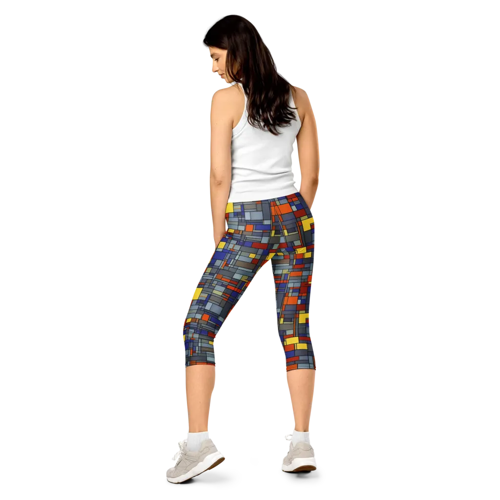 Cobalt City on Capri Leggings — Back
