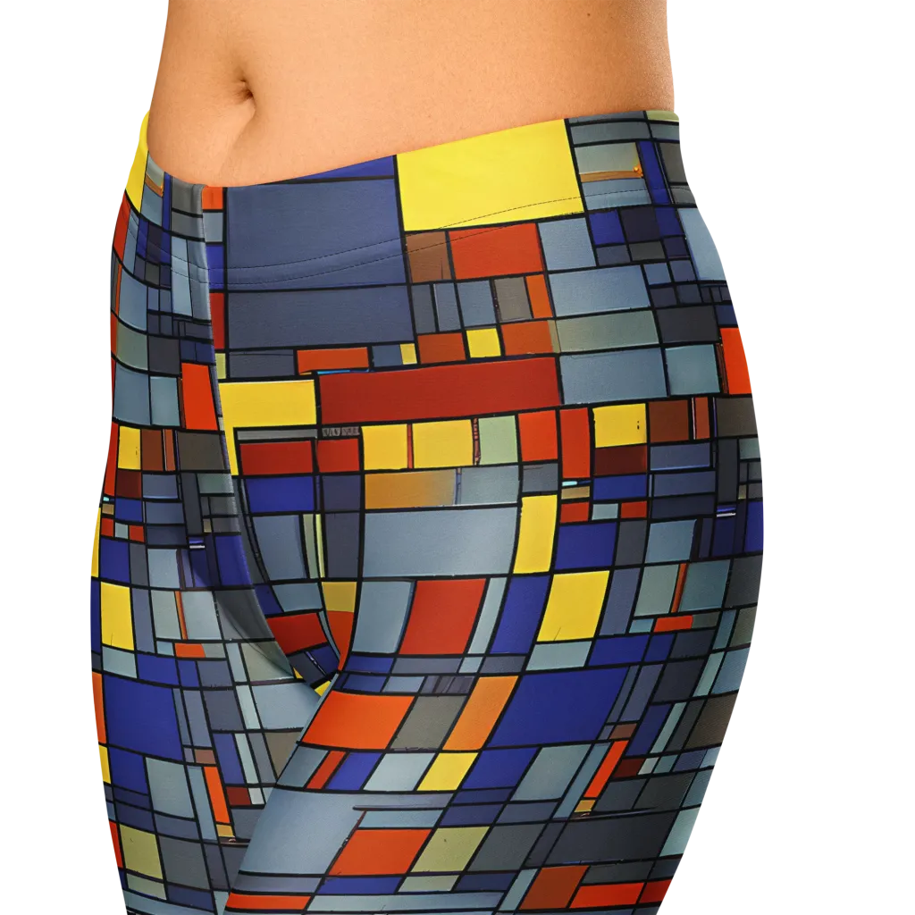 Cobalt City on Capri Leggings — Zoomed-in
