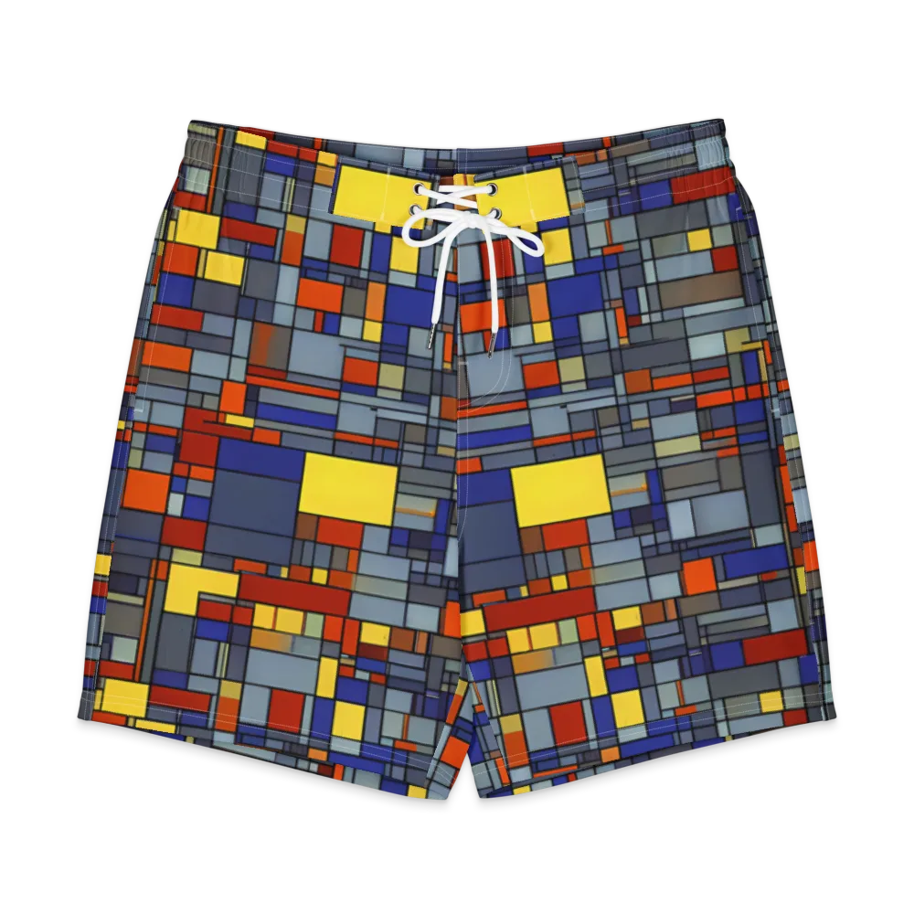 Cobalt City on Men's Board Shorts — Front