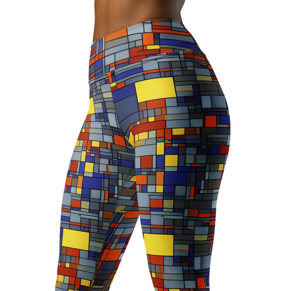 Cobalt City on Yoga Leggings — Left Front