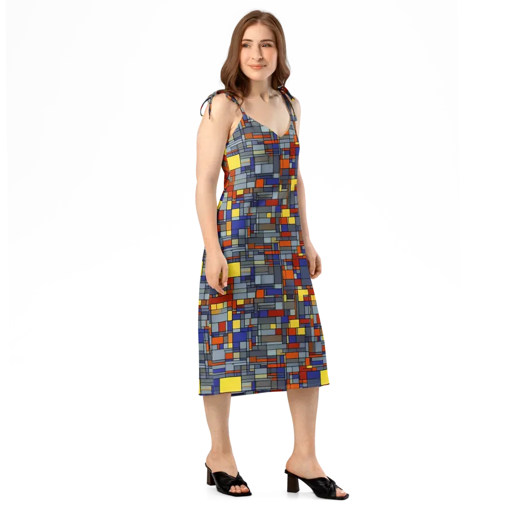 Cobalt City on Slip Dress — Right Front